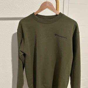 Champion Olive Green Athletic Sweatshirt